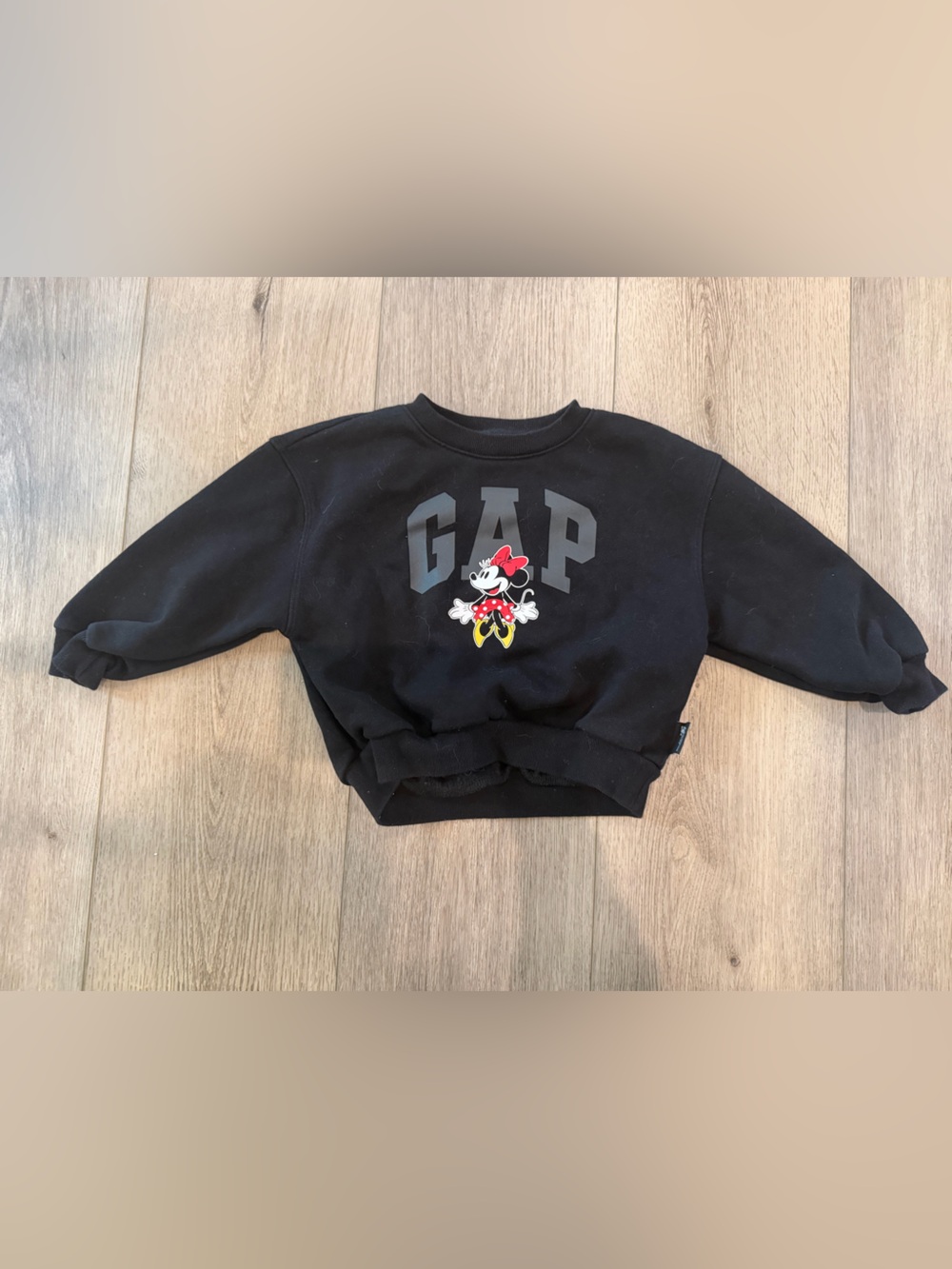 GAP Black Sweatshirt with Minnie Mouse Graphic
